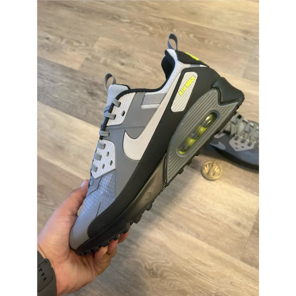 Nike shoes - Nike Air Max 90 Drift - IO1908-065 - Cool Grey / Wolf Grey / Volt / White (UPC: 198487696950) 3