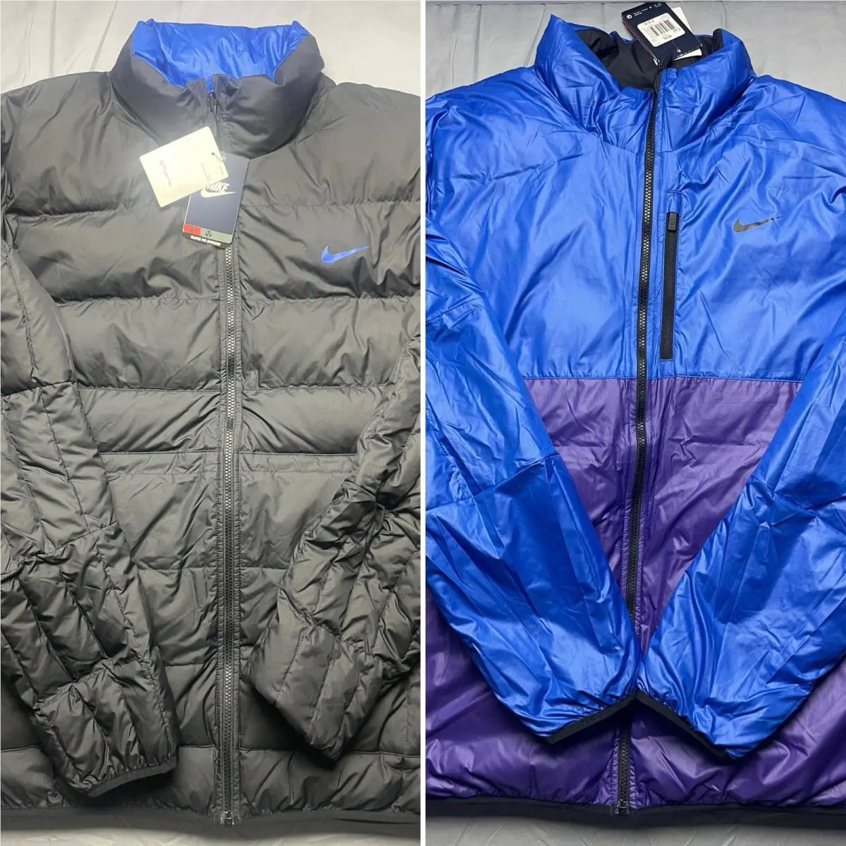 Nike Alliance Men’s 3XL Flip It Reversible 614688 Black Snow Active Puffer Coat