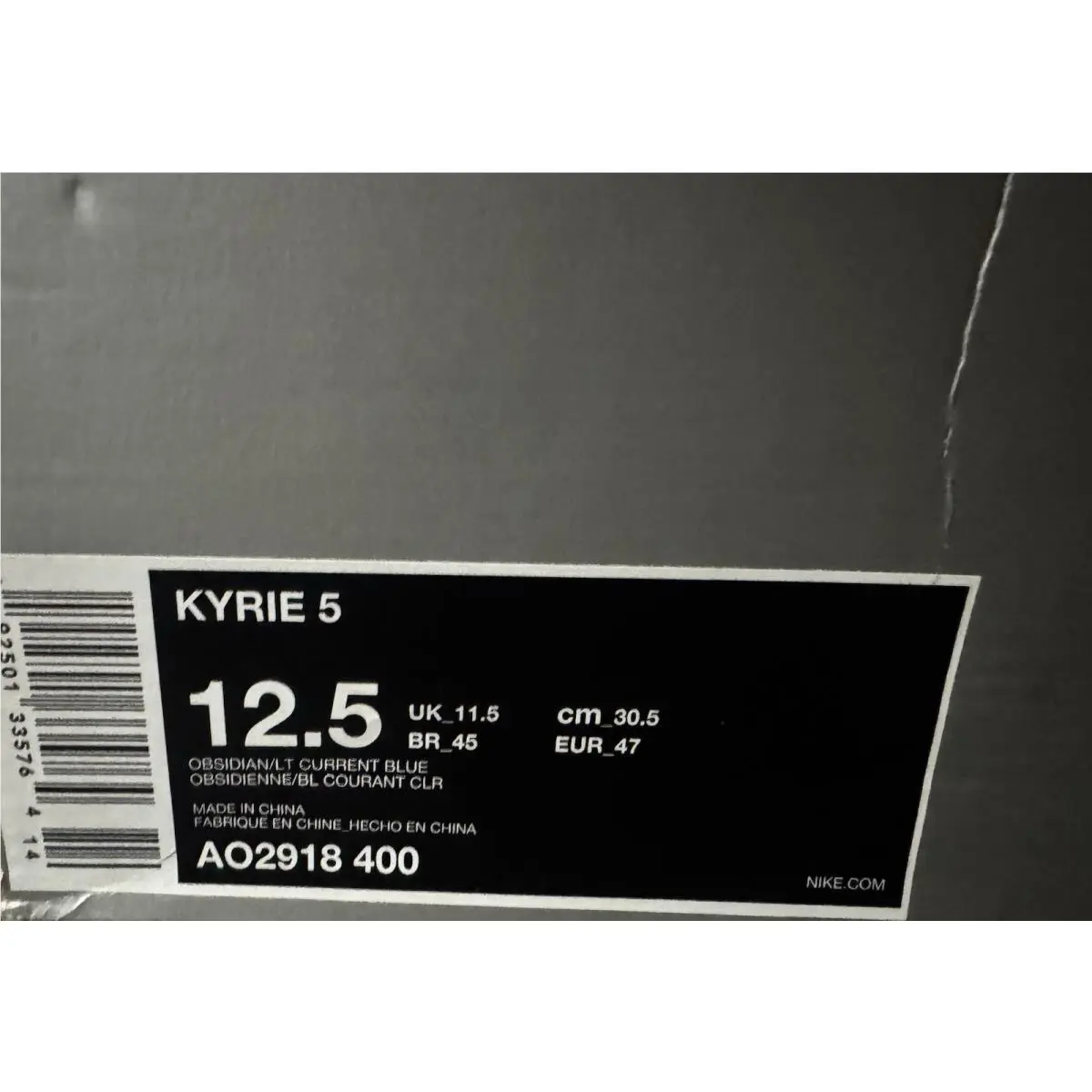 Nike shoes - Nike Kyrie 5 - Kyrie - AO2918-400 - Blue, Manufacturer: Obsidian/Light Current Green-Scream Green 5