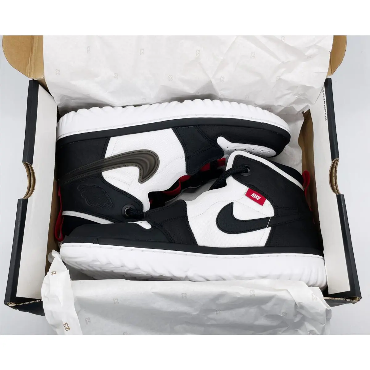 Nike shoes - Jordan 1 High React - High React - AR5321016 - Black White Red 7