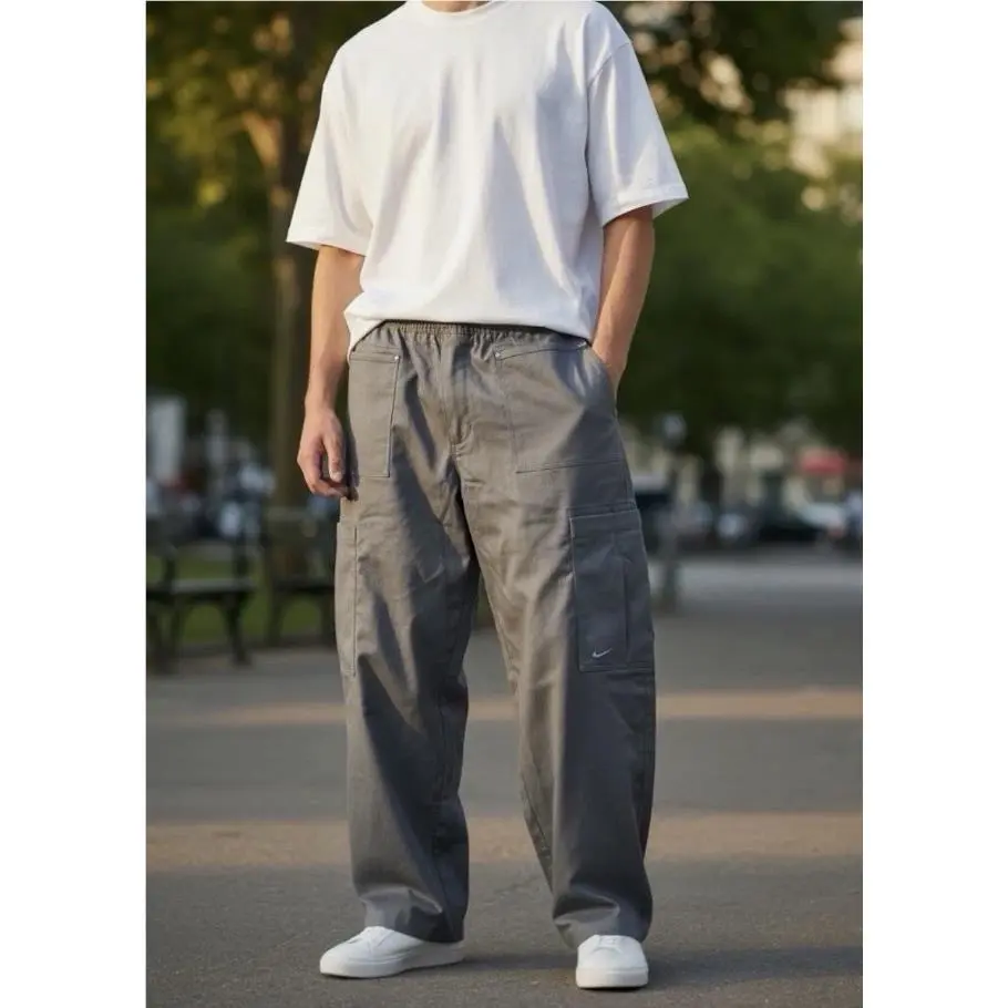 Nike clothing - Nike Life Men`s Utility Trousers - HJ0643060 - Anthracite 0