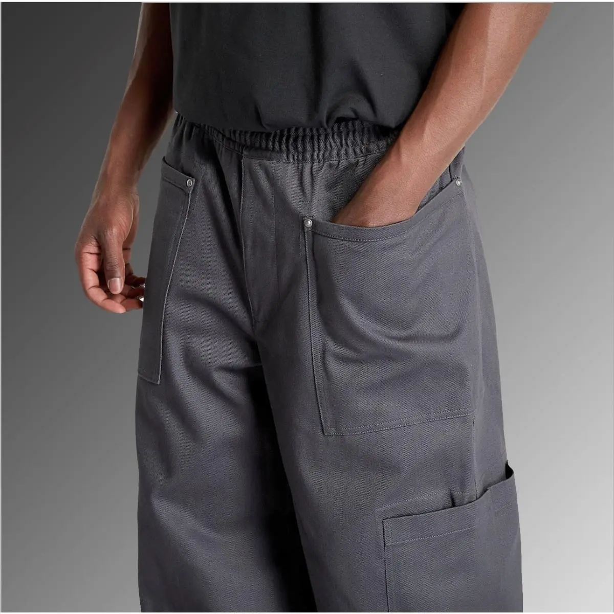 Nike clothing - Nike Life Men`s Utility Trousers - HJ0643060 - Anthracite 2