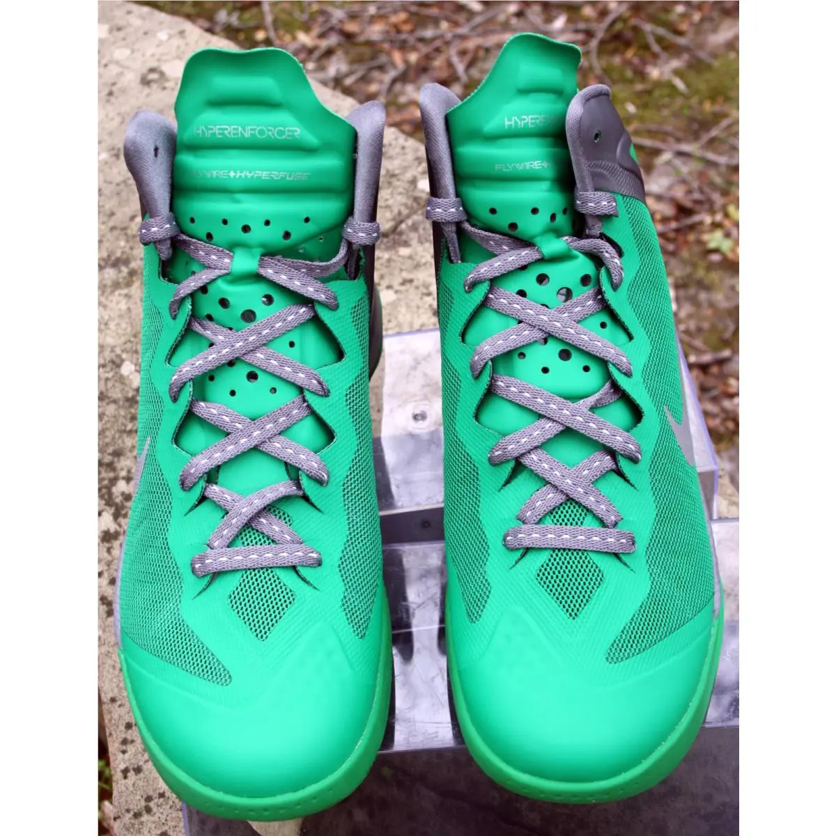 Nike shoes - Nike Zoom Hyperenforcer PE - Zoom Hyperenforcer - 487655-300 - Lucky green/metallic silver/cool grey (UPC: 883418006426) 0