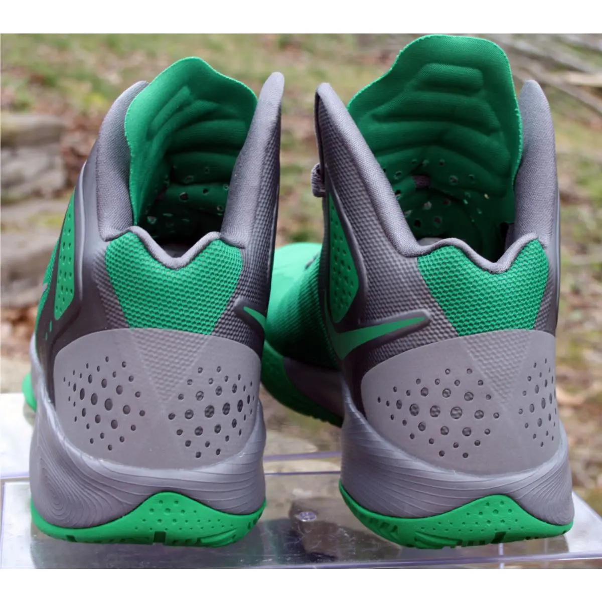 Nike shoes - Nike Zoom Hyperenforcer PE - Zoom Hyperenforcer - 487655-300 - Lucky green/metallic silver/cool grey (UPC: 883418006426) 3