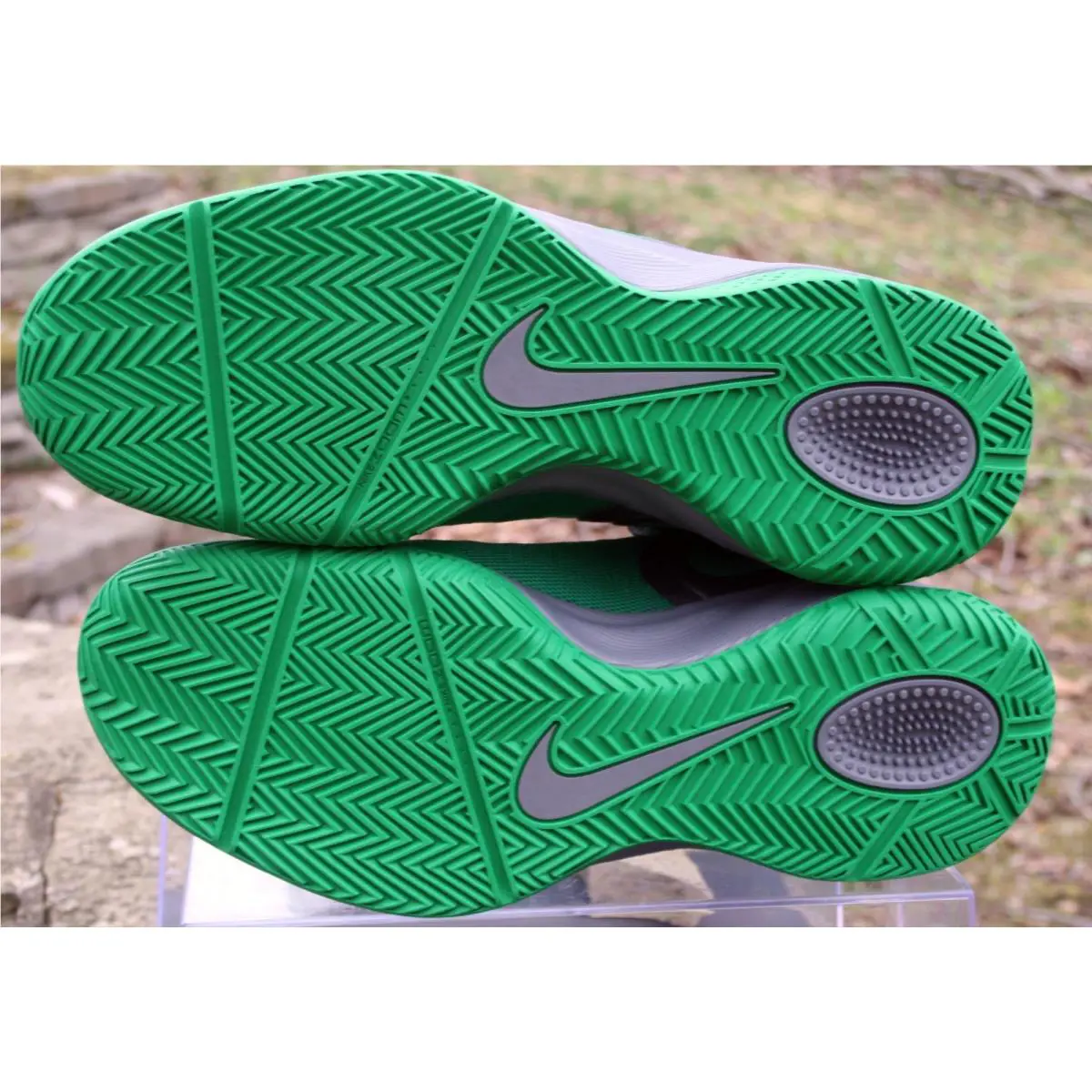 Nike shoes - Nike Zoom Hyperenforcer PE - Zoom Hyperenforcer - 487655-300 - Lucky green/metallic silver/cool grey (UPC: 883418006426) 4