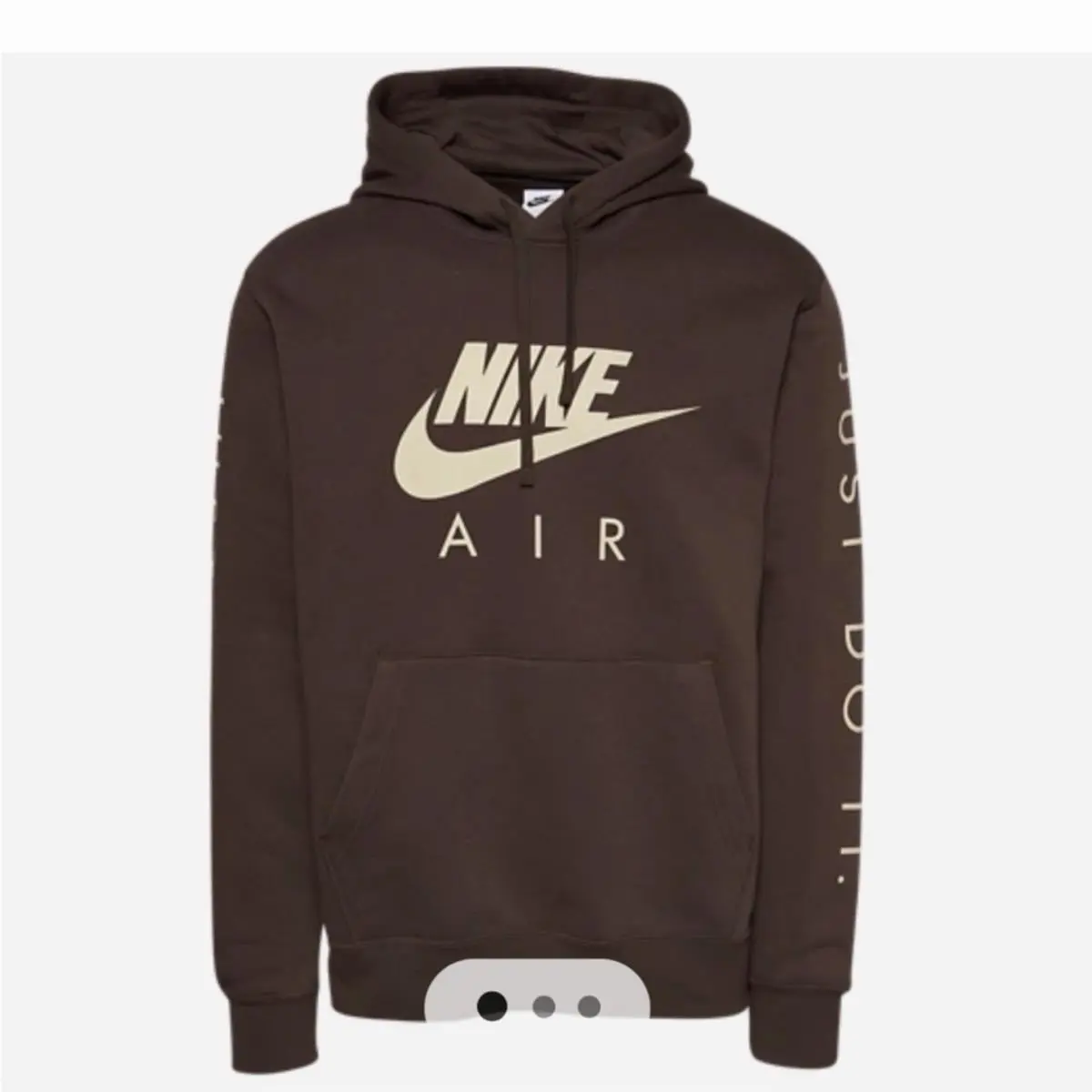 Nike Air Jdi Hoodie Brown Beige Fleece Just Do It Logo Men’s Medium 918347-043