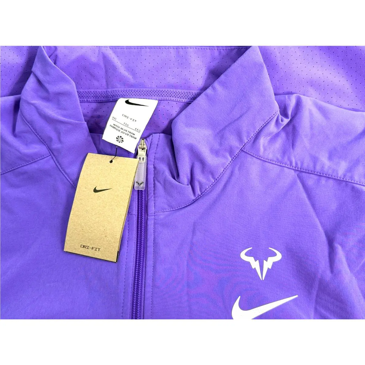Nike clothing - NikeCourt x Rafa Nadal Dri-FIT Tennis Jacket - DD8537-542 - Purple (UPC: 196149784892) 7