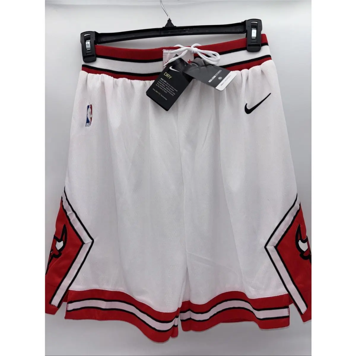 Chicago Bulls Nike Men`s Nba White Swingman Basketball Shorts Dry-fit 52 XL