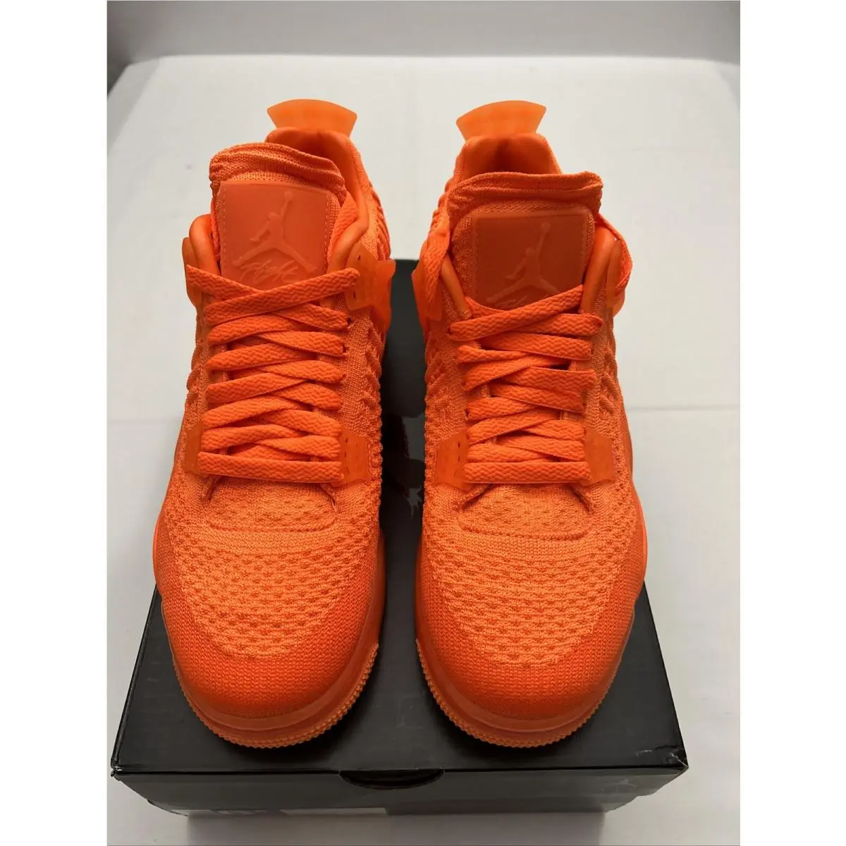 Nike Men’s 6.5 Air Jordan 4 Flyknit Total Orange 2019 Mid Sku 2931