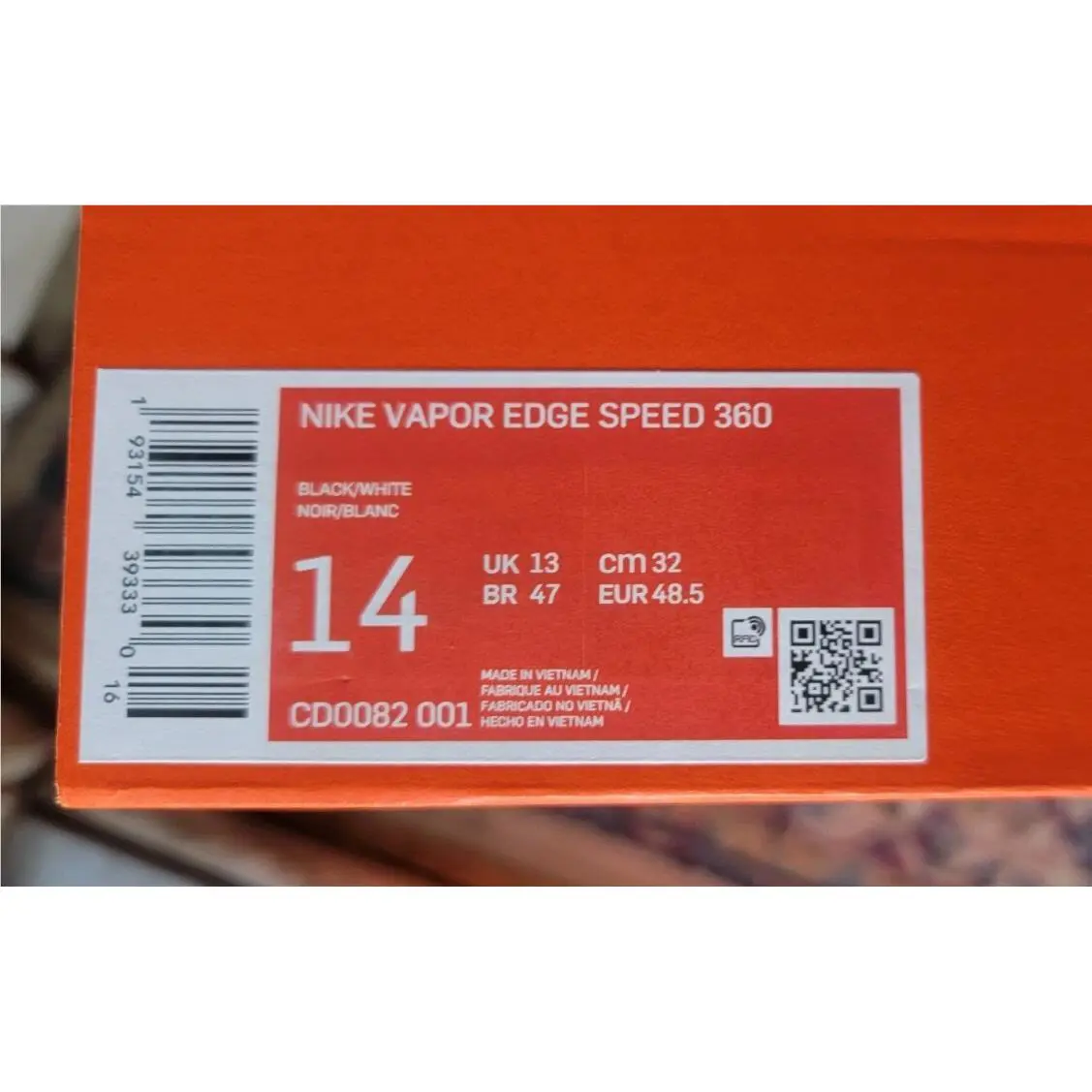 Nike shoes - Nike Vapor Edge - Vapor Edge - CD0082-001 - Black 7