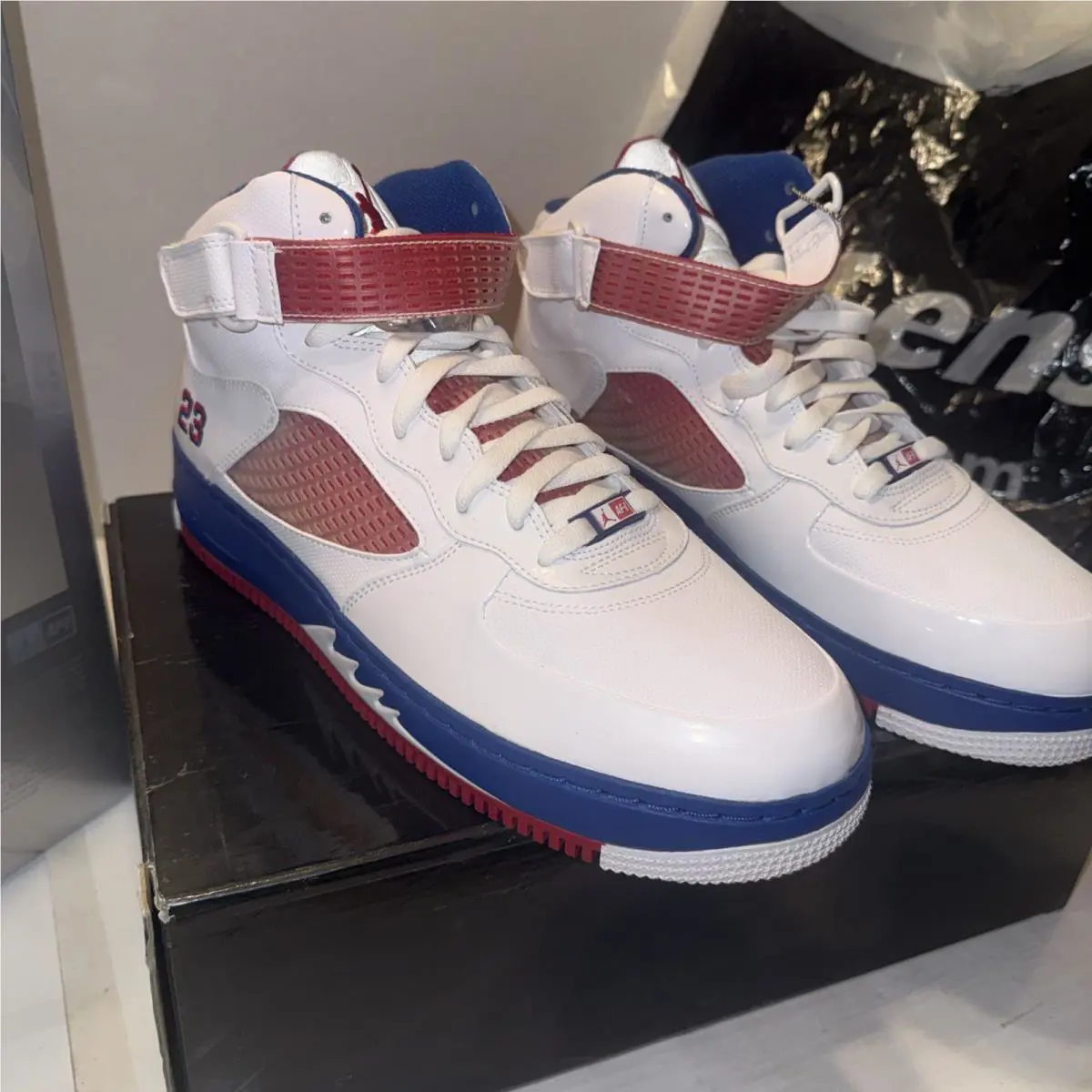 Nike shoes - Air Jordan 5 - Air - 318608162 - White, Manufacturer: Black/Blue Ribbon/New Blue/Varsity Red 3