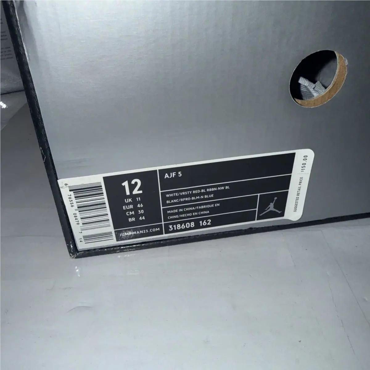 Nike shoes - Air Jordan 5 - Air - 318608162 - White, Manufacturer: Black/Blue Ribbon/New Blue/Varsity Red 4