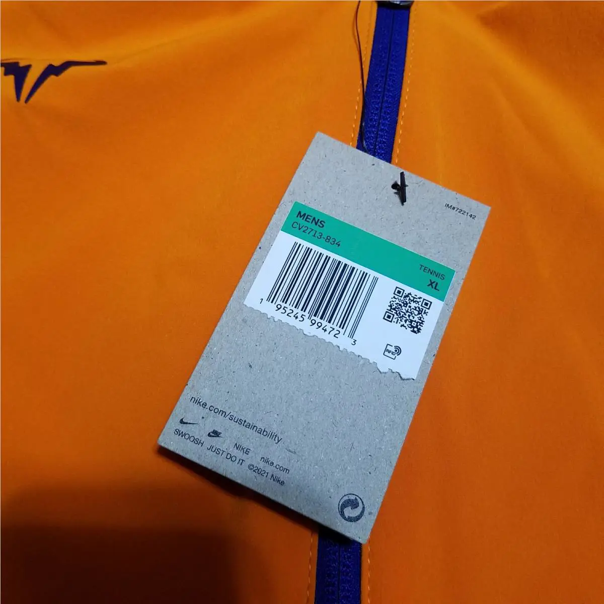 Nike clothing - Nike Dri-Fit - Orange / Blue (UPC: 195245994716) 3