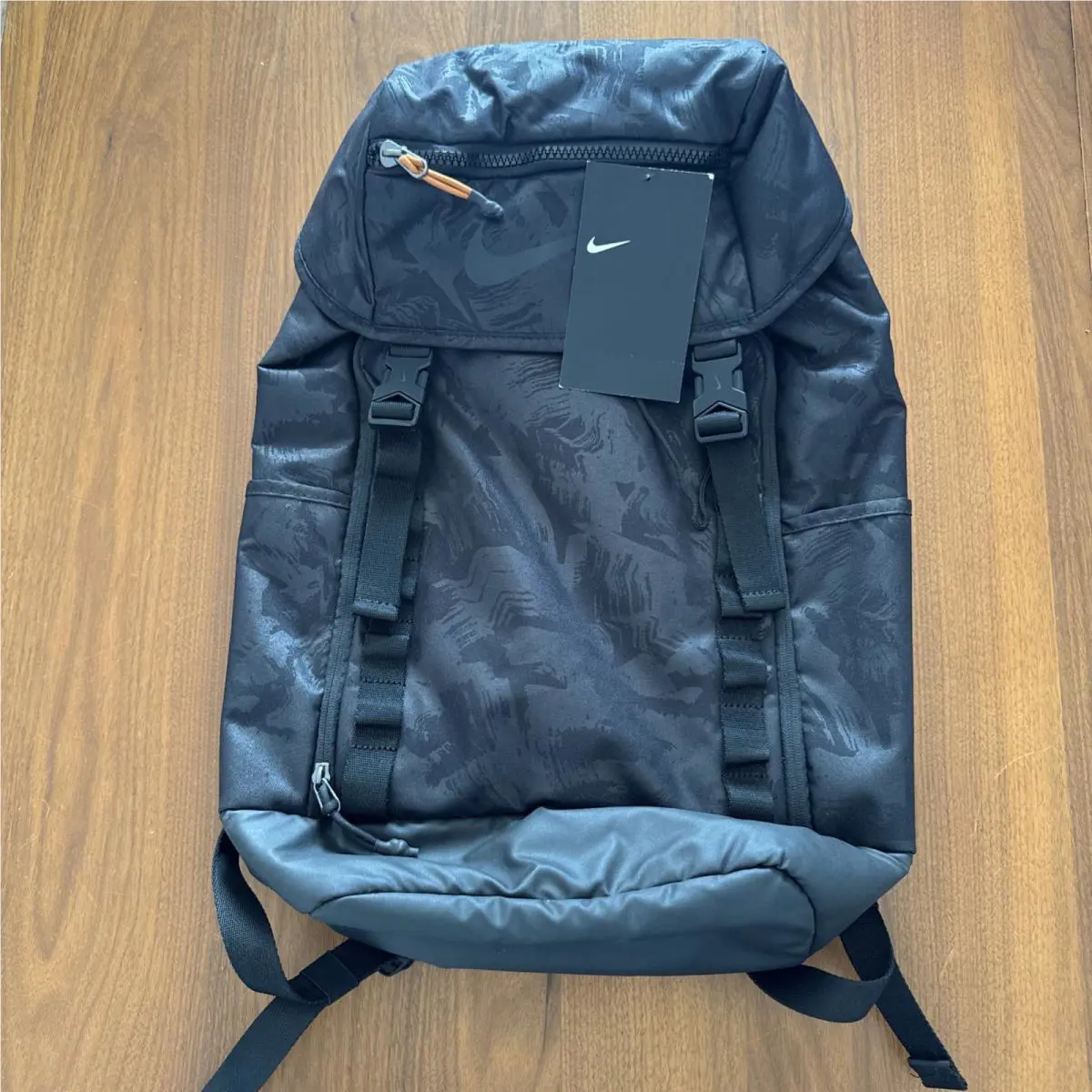 Nike Vapor Speed Backpack Buckle Flap Top Black Training Basketball Bag