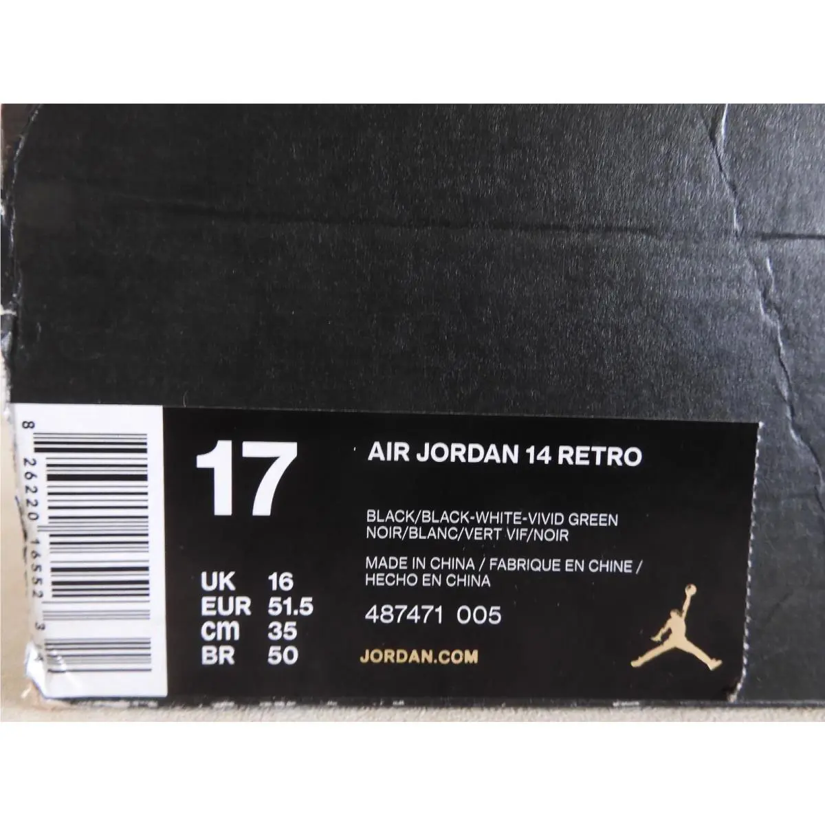 Nike shoes - Air Jordan 14 - Air - 487471-005 - Black (UPC: 826220165523) 5