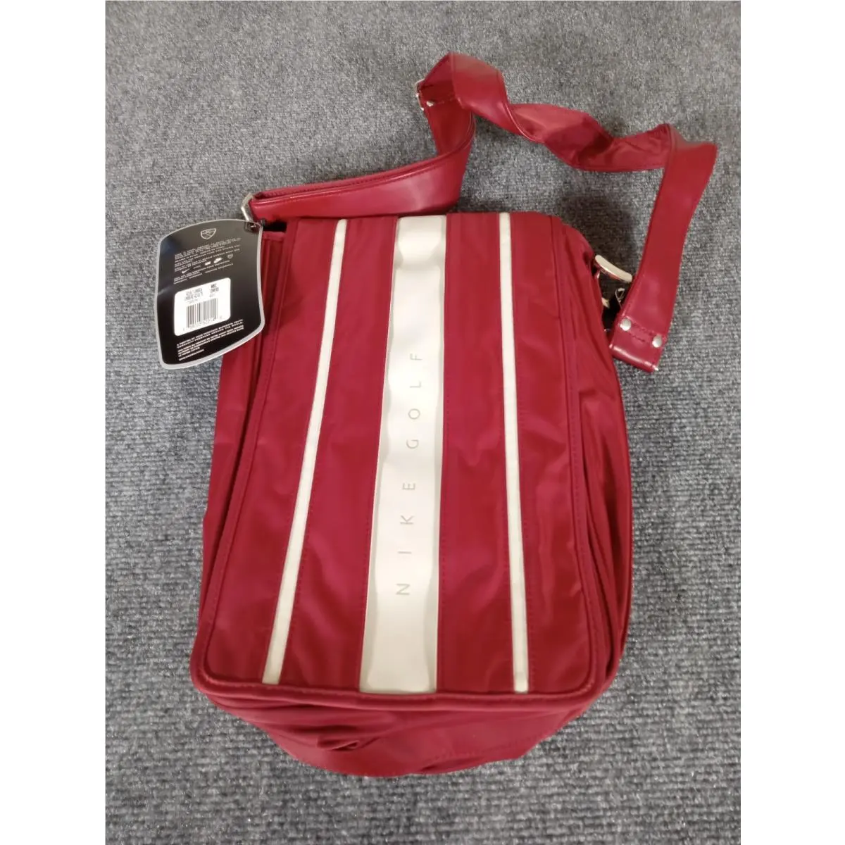 Vintage Nike Y2K Golf Crossbody Caddy Scorekeeper Messenger Shoulderbag Burgundy