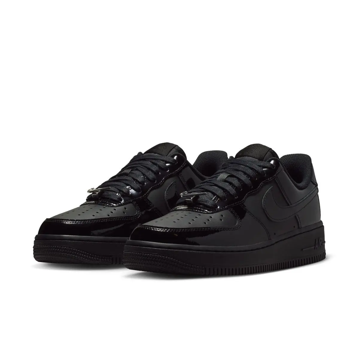 Nike Womens Air Force 1 `07 Black/black-white IR5450-001-SIZE 6 - BLACK/BLACK-WHITE