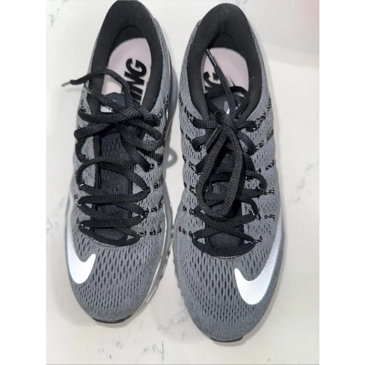 Nike shoes - Nike Air Max 2016 - Air Max - 810886-001 - Black w/ Gray Logo & White Outsole (UPC: 0888410632932) 3