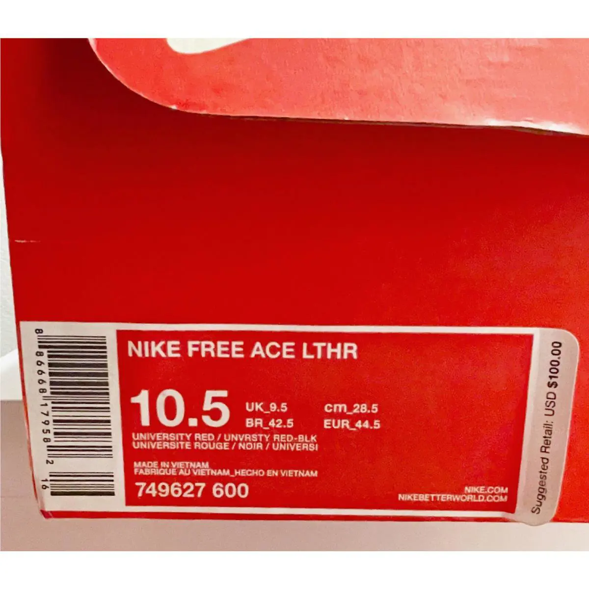 Nike shoes - Free Ace Leather - Free Ace Leather - 749627-600 - Red 10