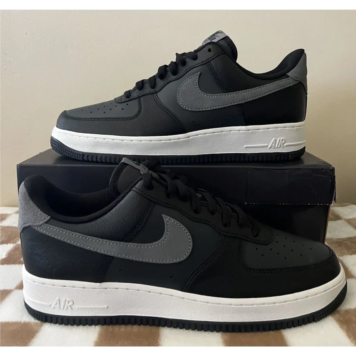 Nike shoes - Nike Air Force 1 `07 LV8 - FJ4170 004 - Black/Smoke Grey 1