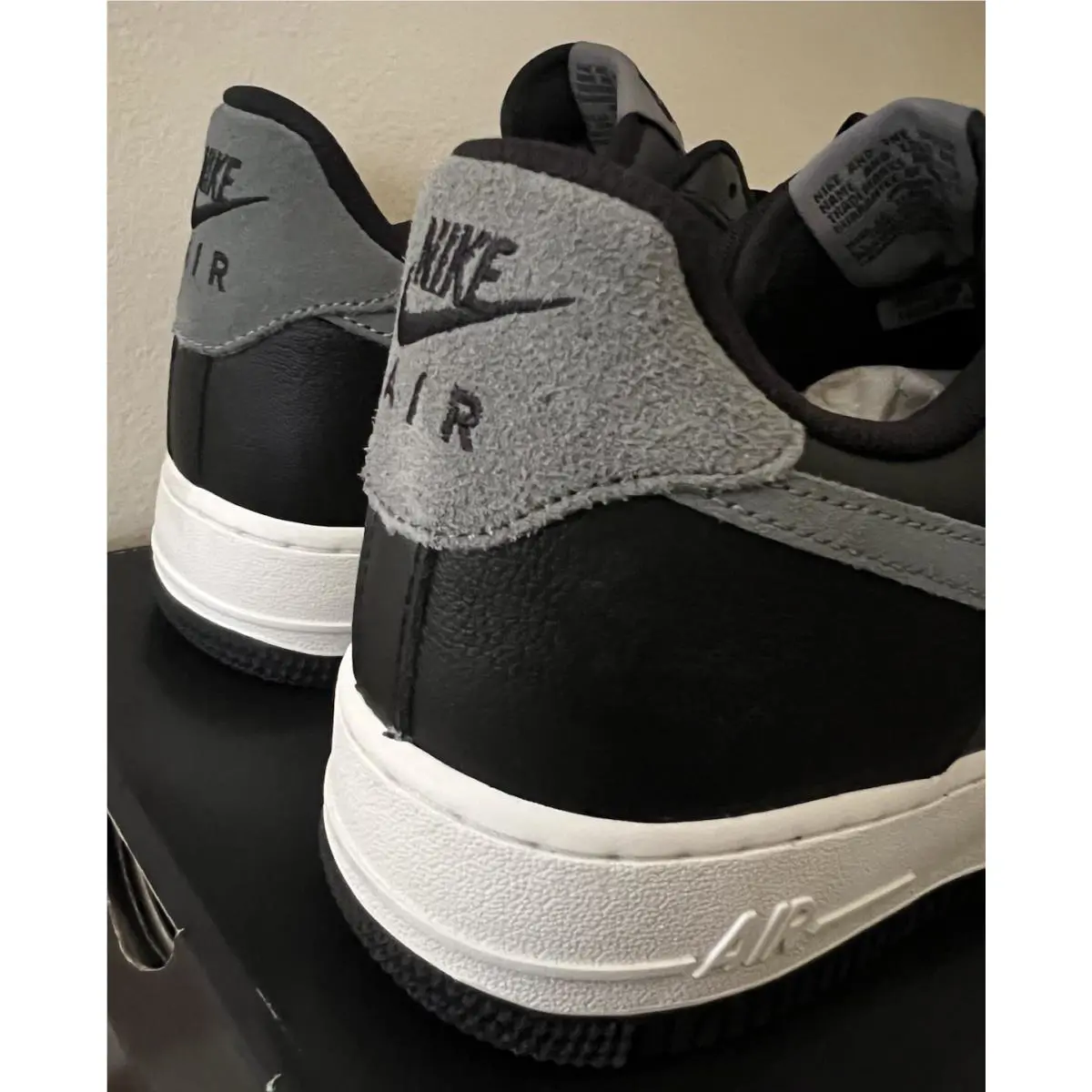 Nike shoes - Nike Air Force 1 `07 LV8 - FJ4170 004 - Black/Smoke Grey 9