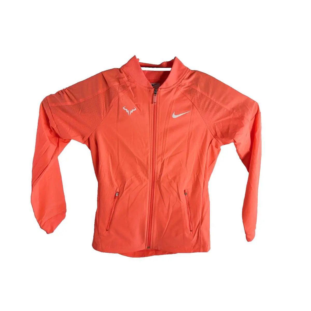 Nike Court Dri-fit Rafa Tennis Jacket Bright Mango White Men`s Size S DV2885-854