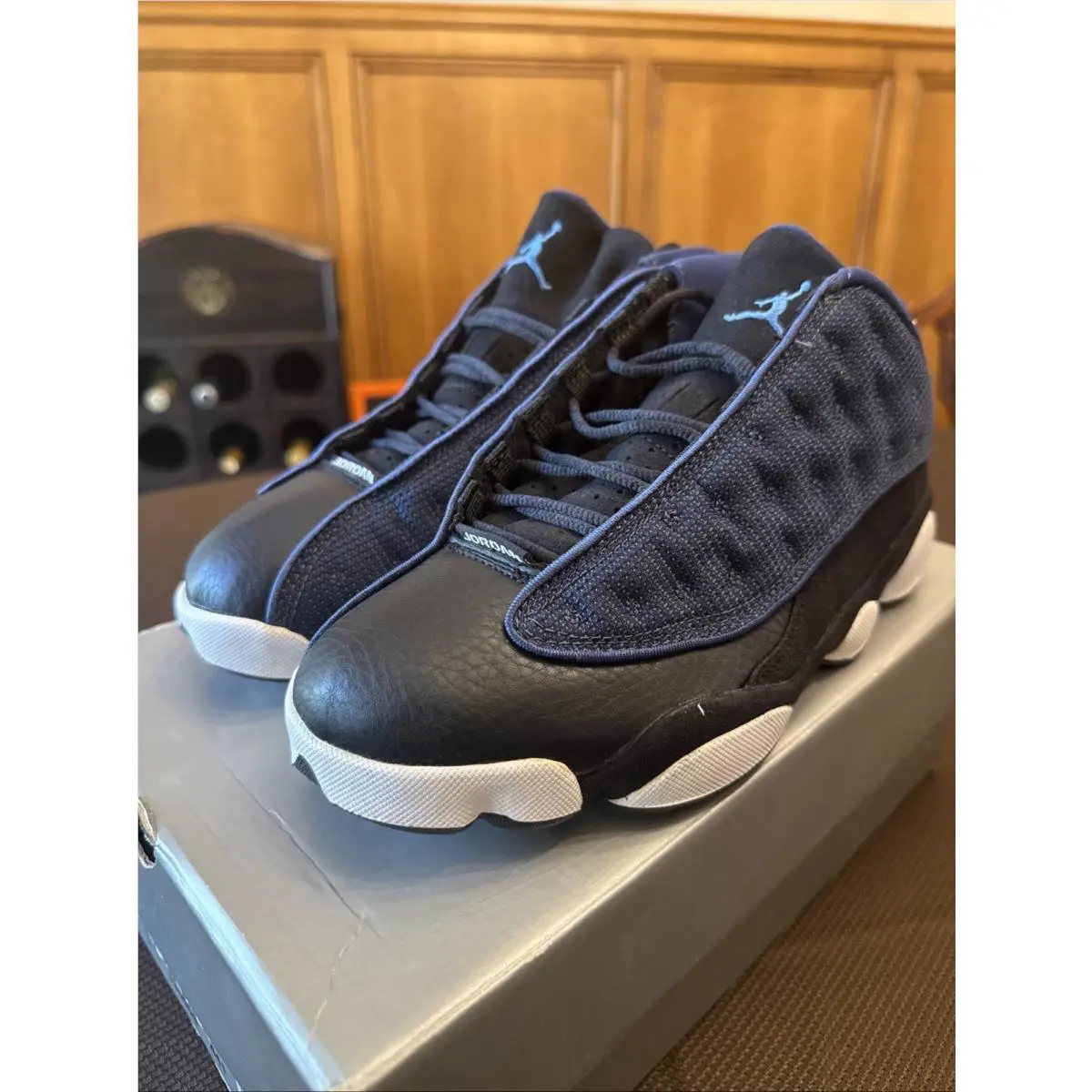 DS 1998 Nike Air Jordan 13 Retro Low Navy Blue / Black Sz 8 136008-441