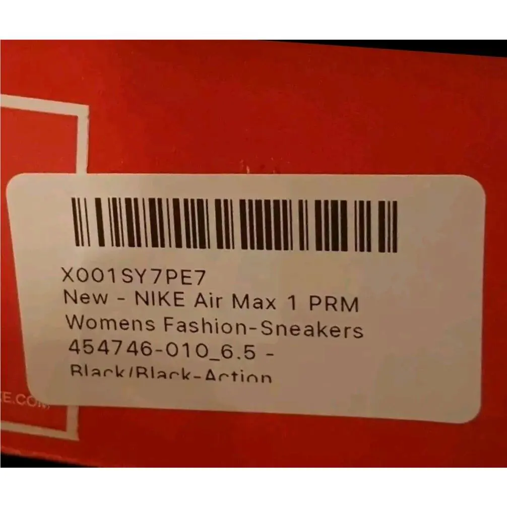 Nike shoes - Nike Air Max 1 - Air Max - 454746-010 - Black (UPC: 0888507326317) 7