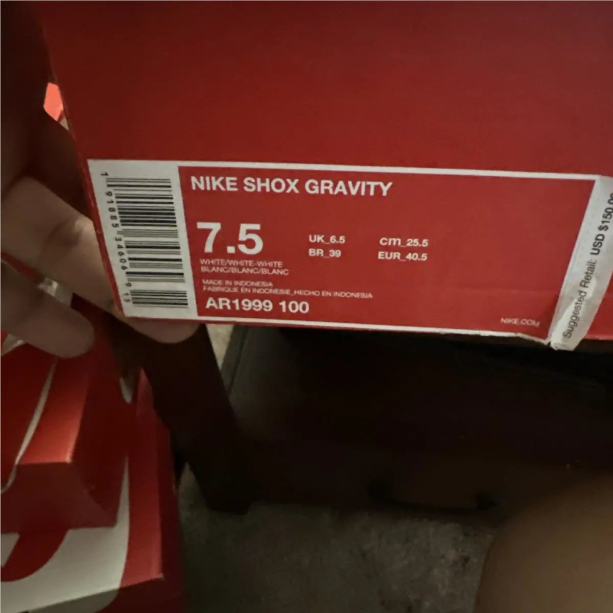 Nike shoes - Nike Shox Gravity - Shox Gravity - AR1999-100 - White 3