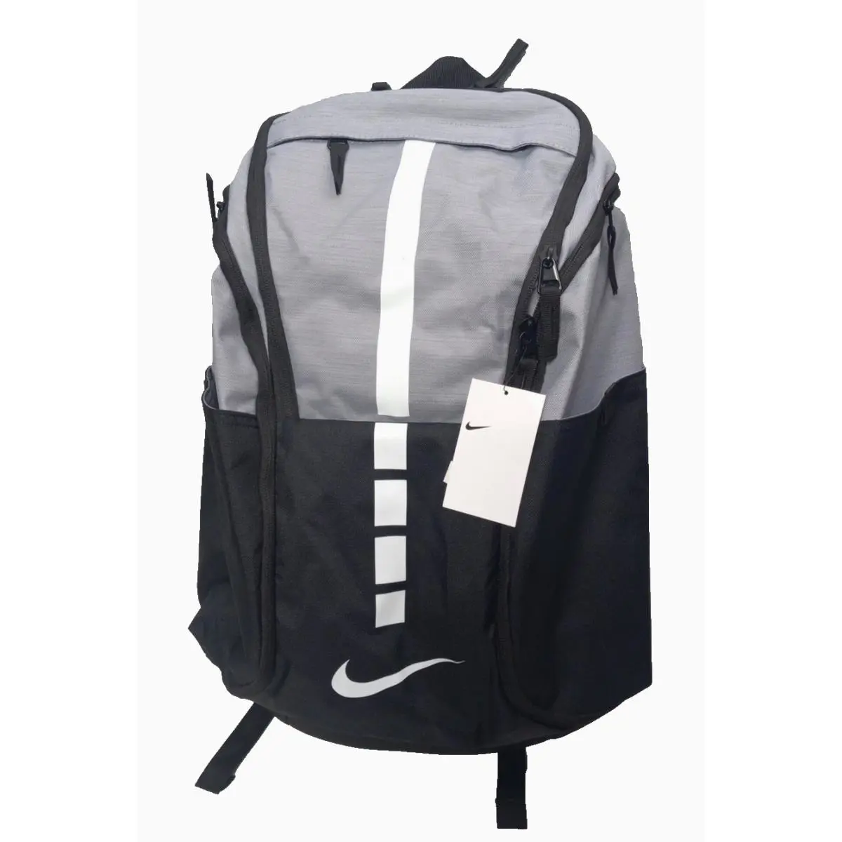 Nike Hoops Elite Pro Backpack Cement Grey White Black Laptop School Bag