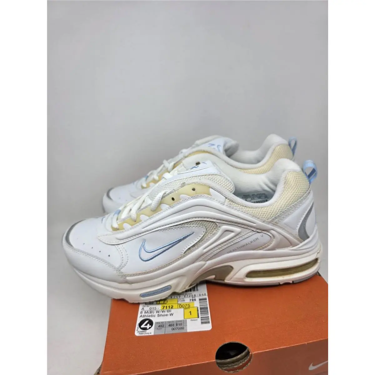 Nike shoes - Nike Air Max Health Walker - 308905-111 - White, Blue (UPC: 823229631660) 6