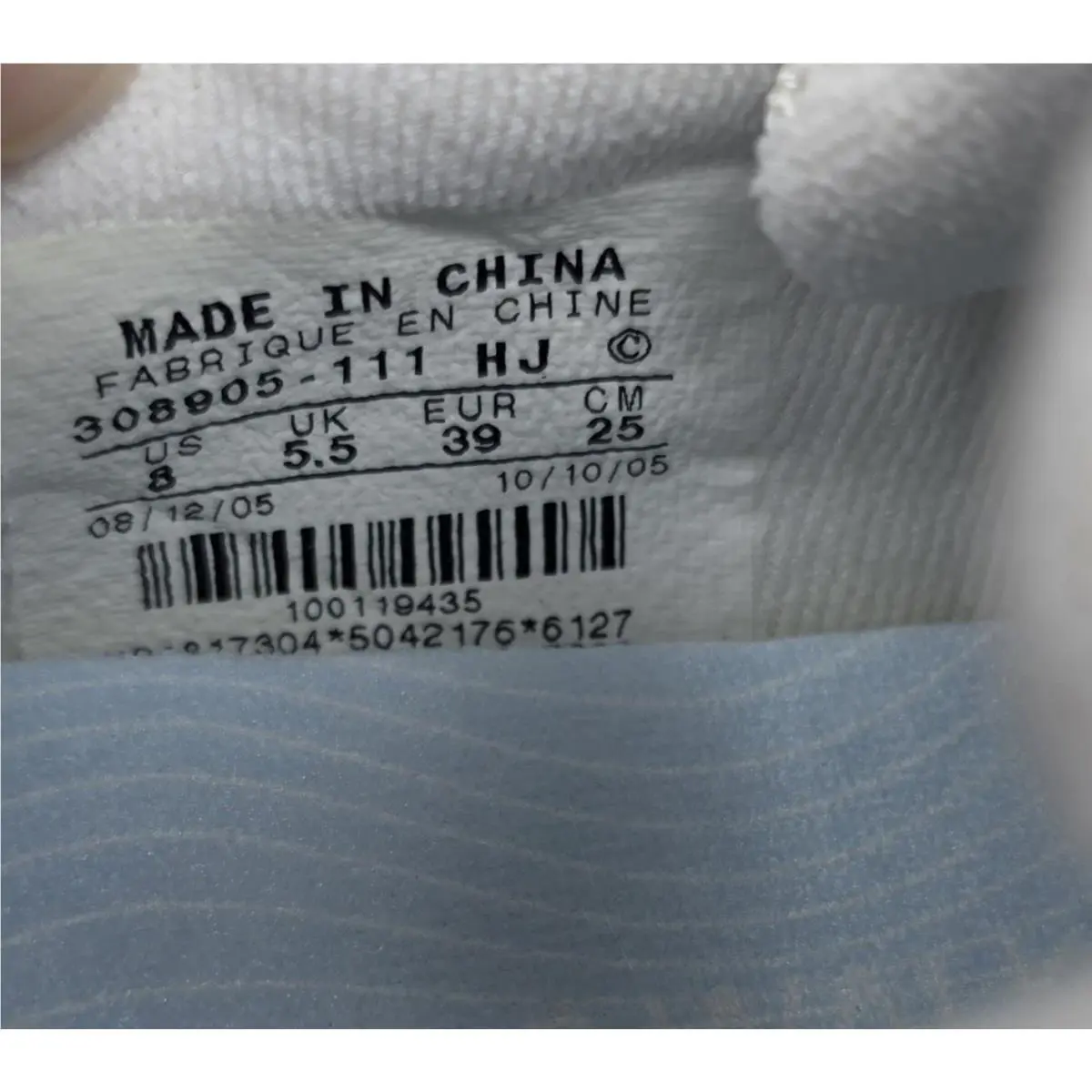 Nike shoes - Nike Air Max Health Walker - 308905-111 - White, Blue (UPC: 823229631660) 11