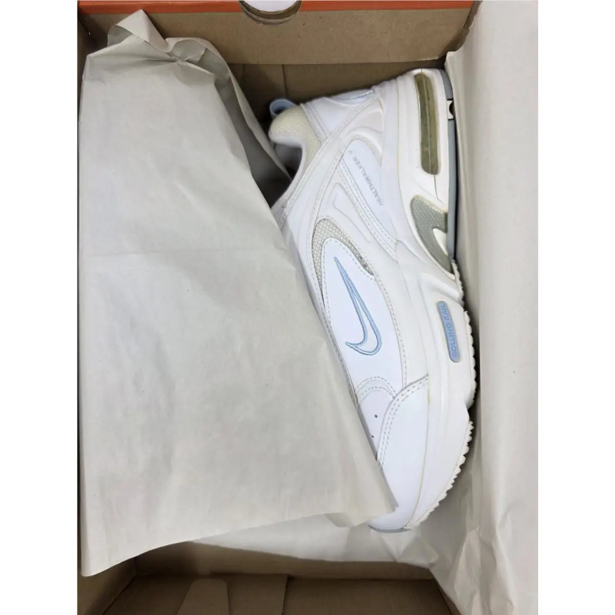 Nike shoes - Nike Air Max Health Walker - 308905-111 - White, Blue (UPC: 823229631660) 3
