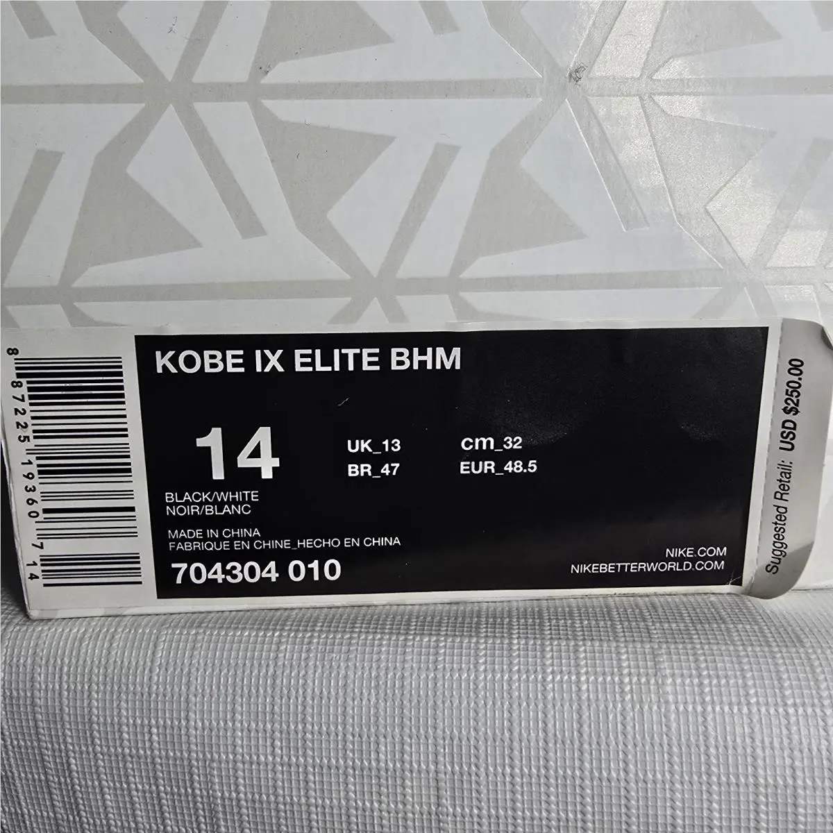 Nike shoes - Nike Kobe 9 - Kobe - 704304-010 - Black (UPC: 887225193607) 9