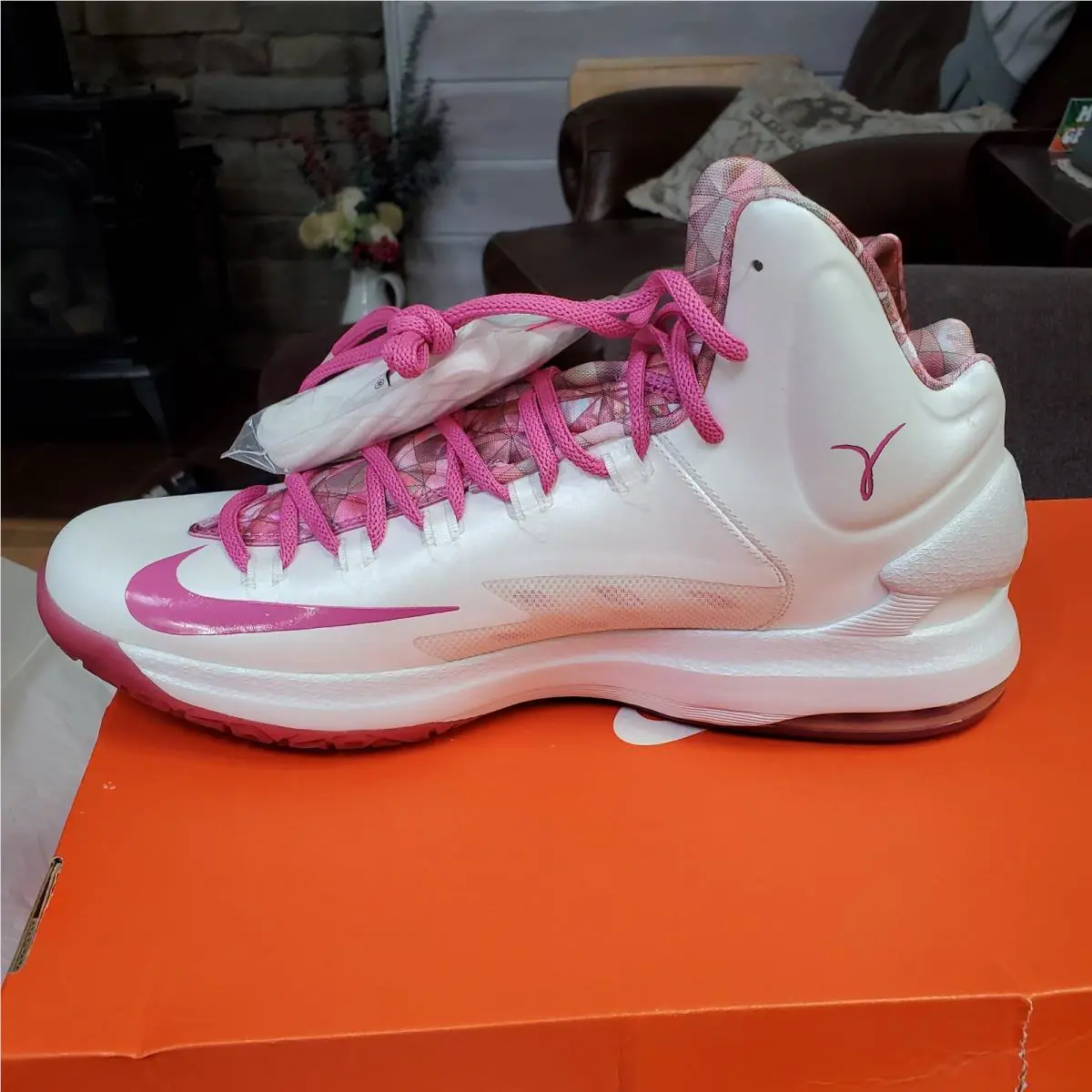 Nike shoes - Nike KD 5 - 598601 100 - Pink 12
