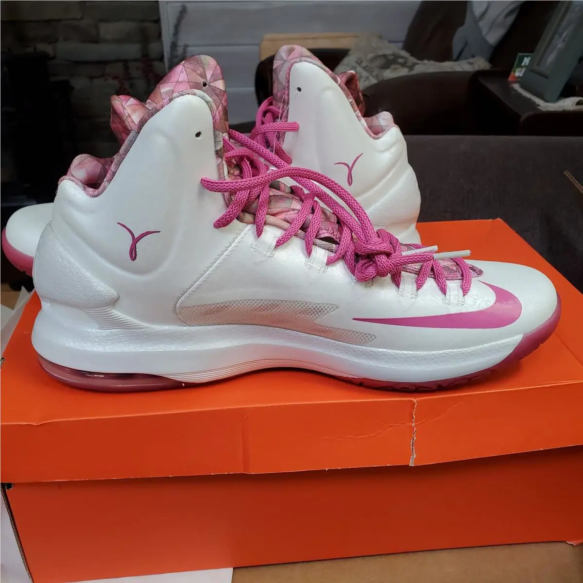 Nike shoes - Nike KD 5 - 598601 100 - Pink 0