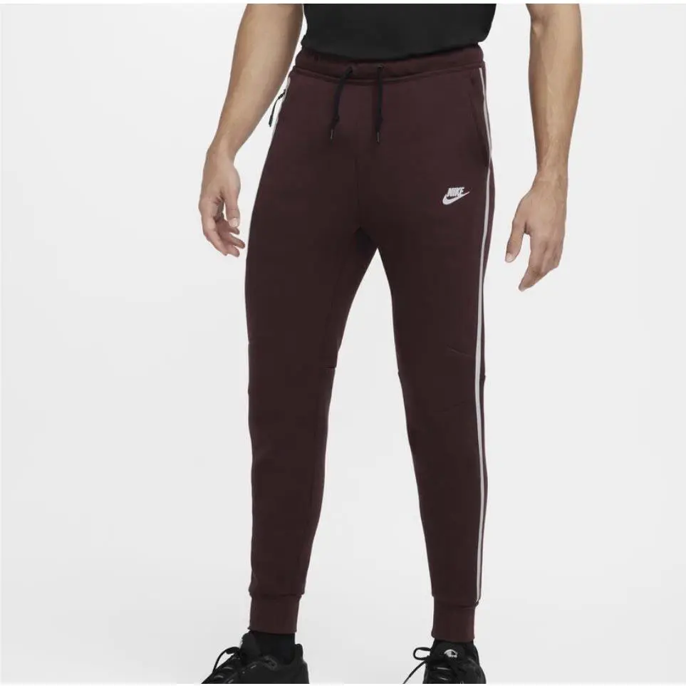 Nike clothing - Nike Tech Men`s Fleece Joggers - HQ3747652 - Burgundy Crush 6