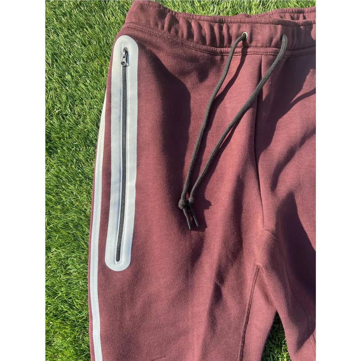 Nike clothing - Nike Tech Men`s Fleece Joggers - HQ3747652 - Burgundy Crush 11