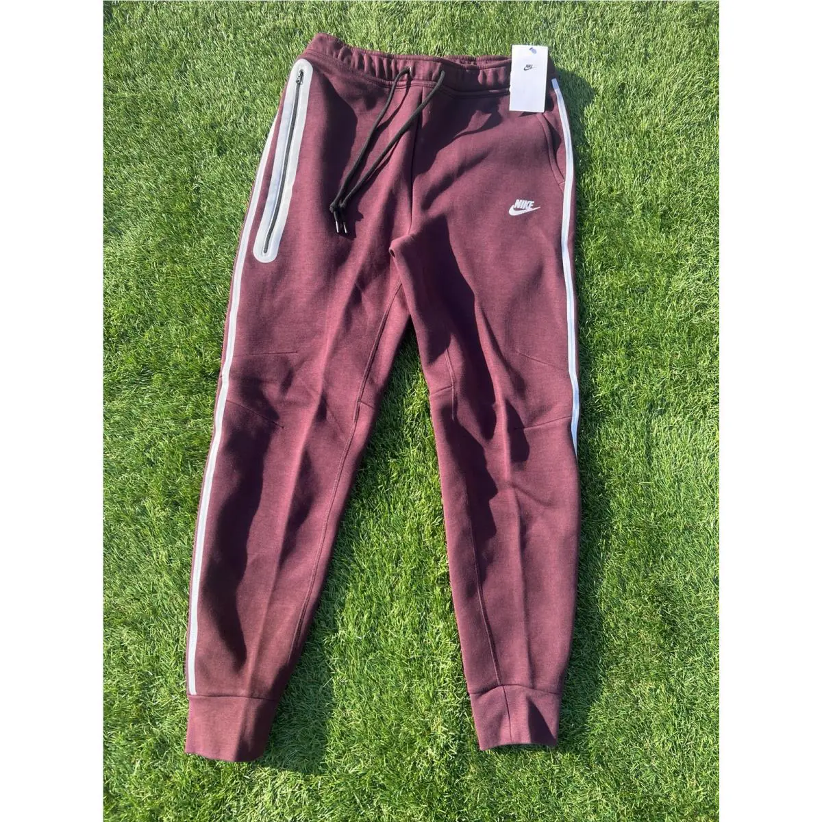 Nike clothing - Nike Tech Men`s Fleece Joggers - HQ3747652 - Burgundy Crush 0
