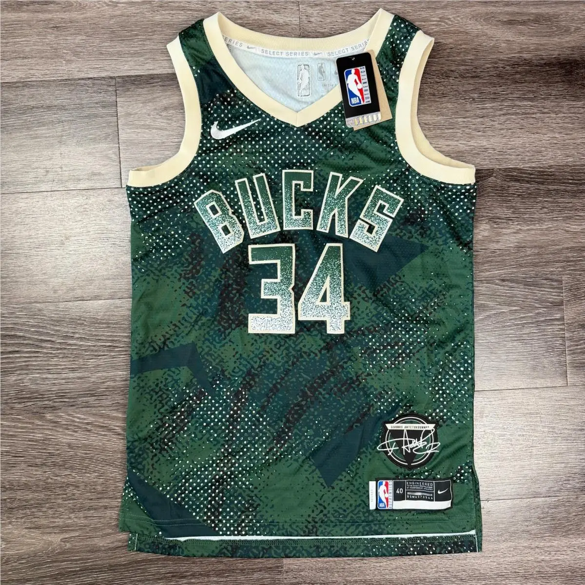 Nike Nba Milwaukee Bucks 2025/26 Select Series Giannis Antetokounmpo Sz S HJ4065