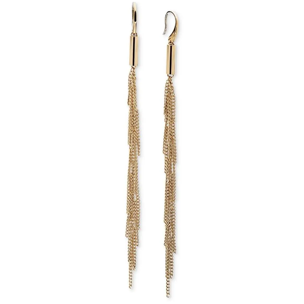 Michael Kors Goldtone Modern Fringe Earrings 37