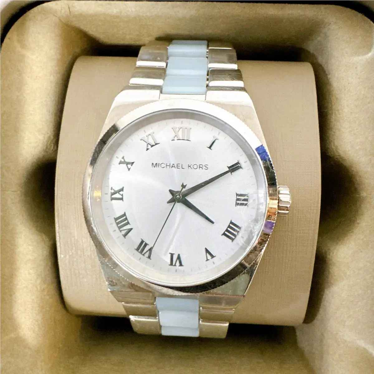 Michael Kors MK6150 Channing Silver Dial Stainless Steel Women`s Watch