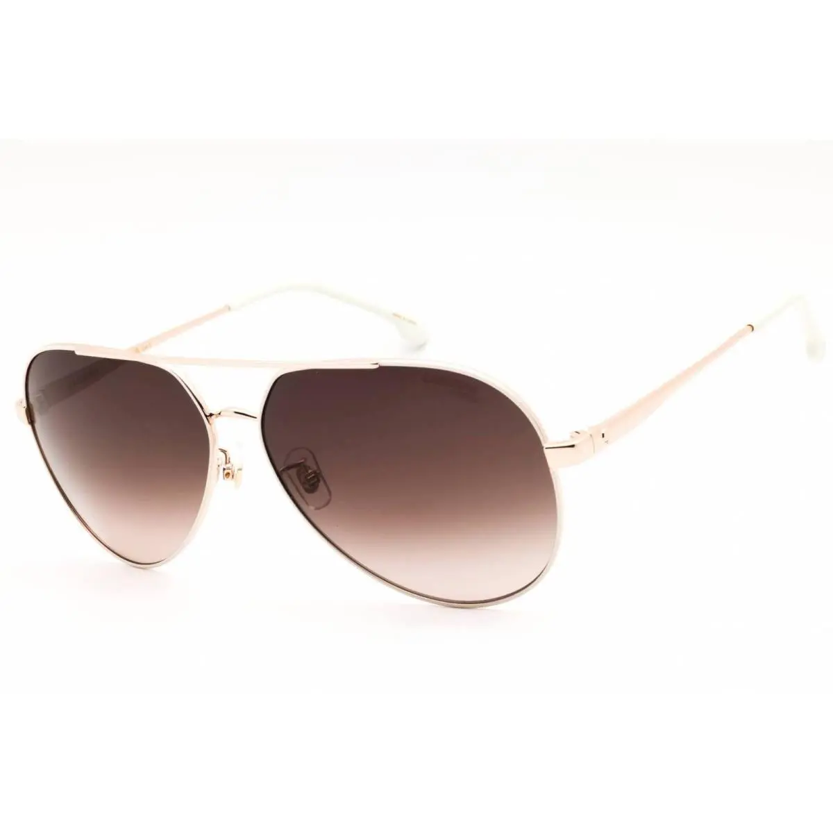 Carrera Women`s Sunglasses Rose Gold Full Rim Aviator Shape Frame 3005/S 0R1A HA