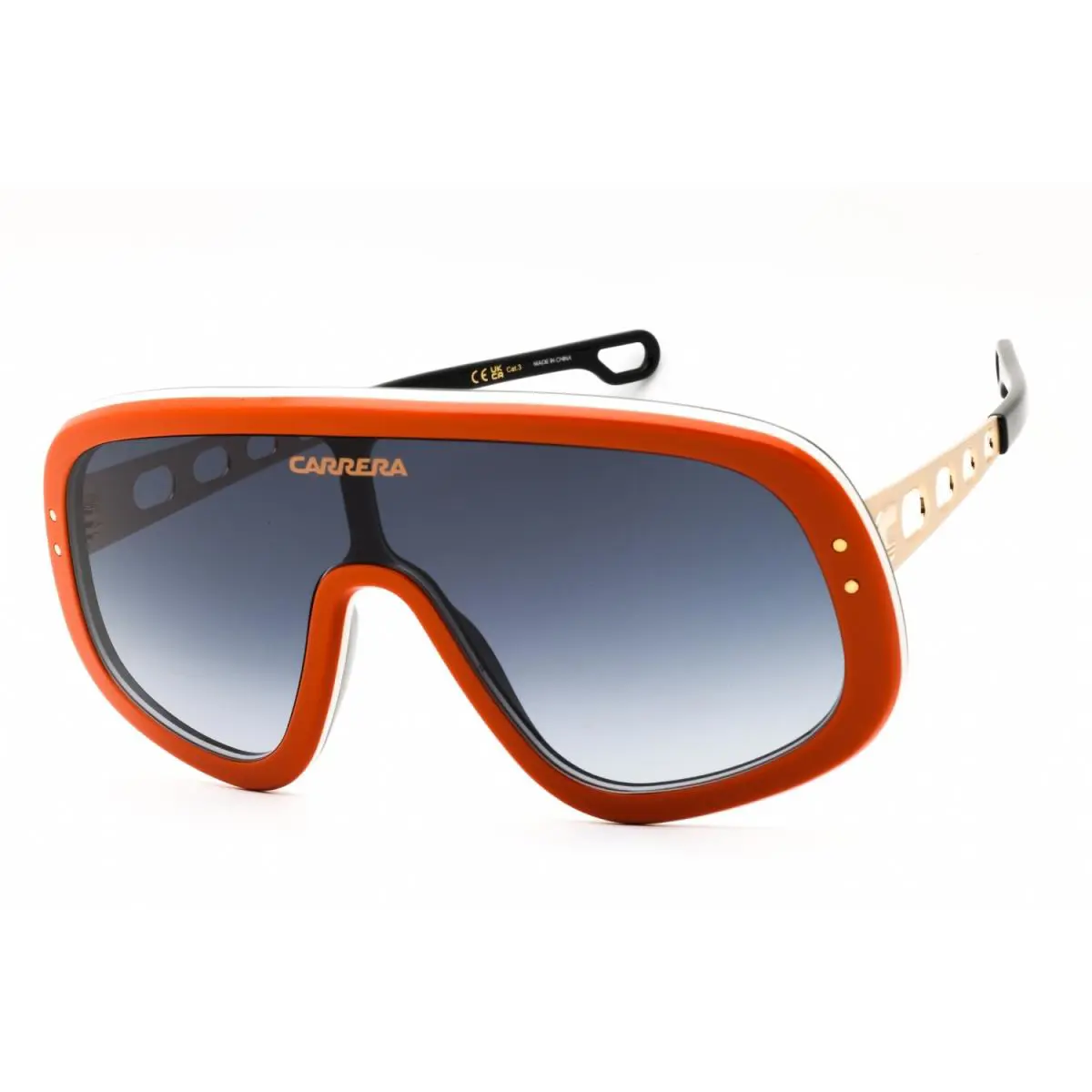 Carrera Flaglab 17-0C3E 9O Sunglasses 99mm - Frame: ORANGE GOLD, Lens: DARK GREY SF
