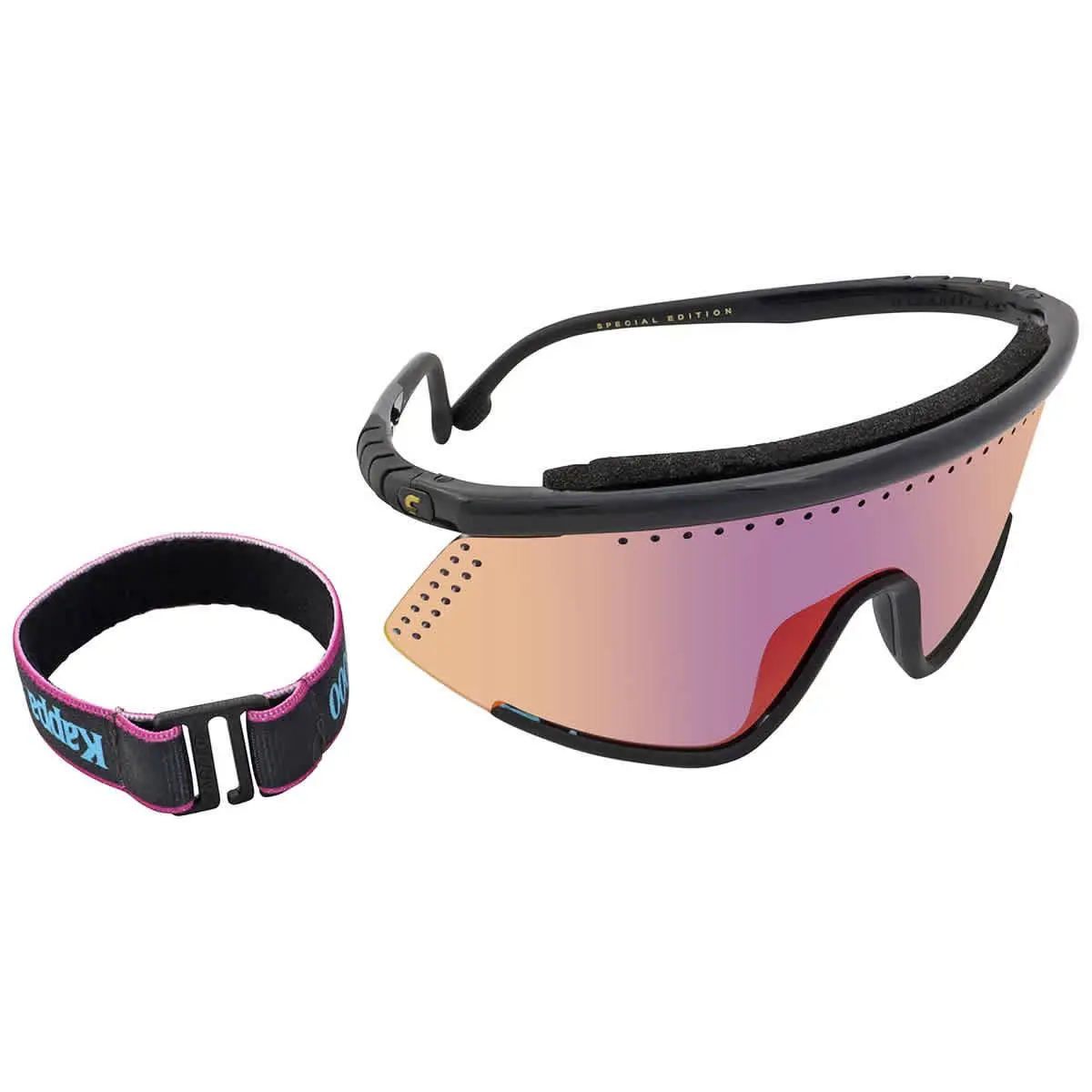 Carrera Blue Shaded Red Shield Unisex Sunglasses Hyperfit 10/SE 0807/YB 99 - Black, Frame: Black, Lens: Multi