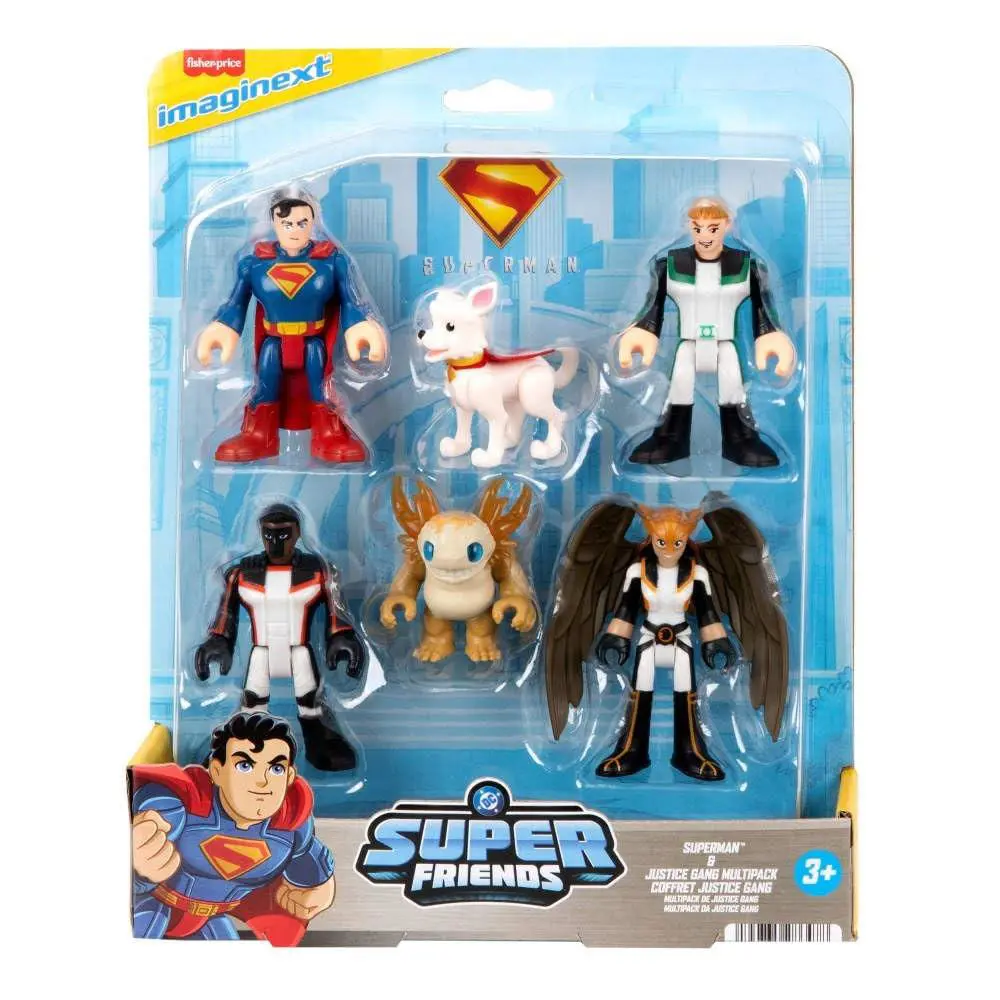 Fisher-price Imaginext Superman Action Figure Multipack 6 Characters 3-inch Co
