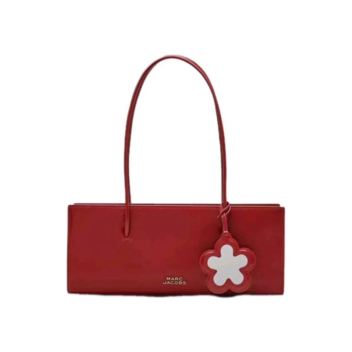 Marc Jacobs Purse The Glam Mirror Satchel Siren Red Shoulder Bag