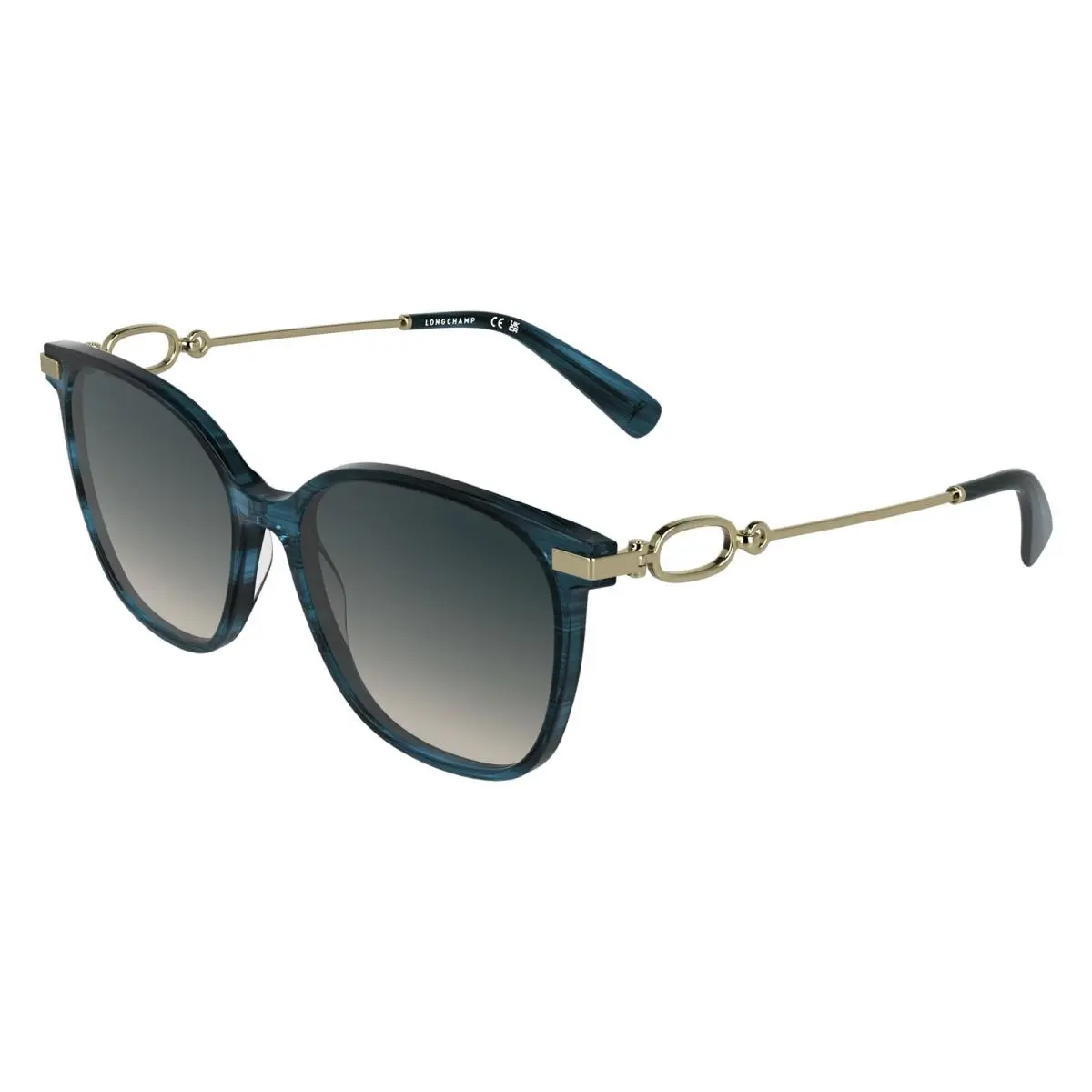 Longchamp LO 805 S Striped Blue 407 Size 55 Sunglasses