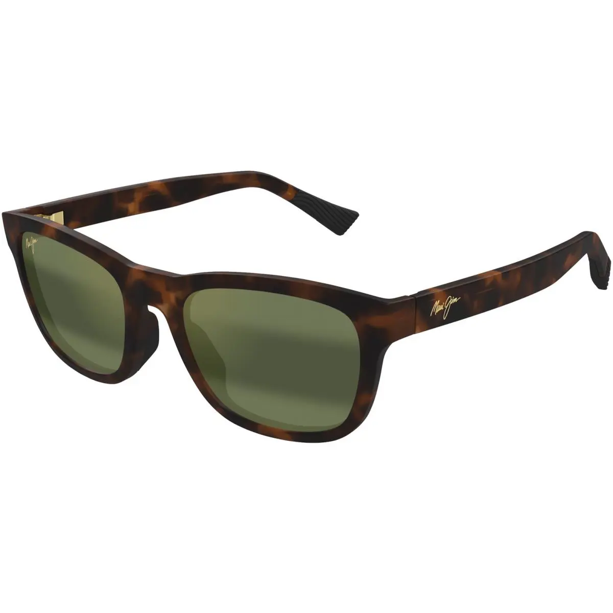 Kapi`l Polarized Soft Square Sunglasses w/ Glass Lens - Kapil - Italy Matte Dark Havana/Maui HT (10A) by Maui Jim
