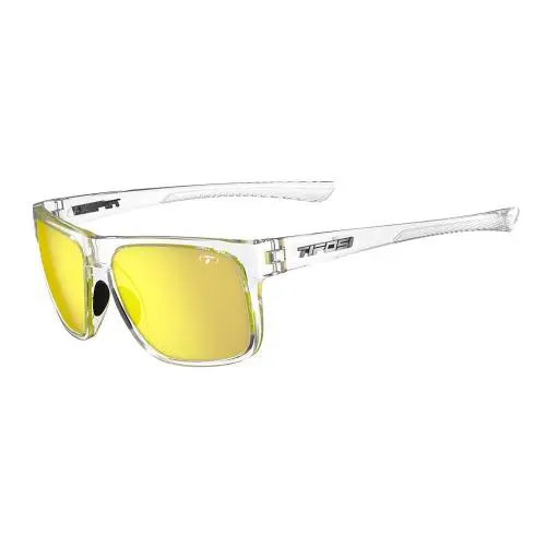 Tifosi Optics Swick Sunglasses Crystal Clear/smoke Yellow Lenses